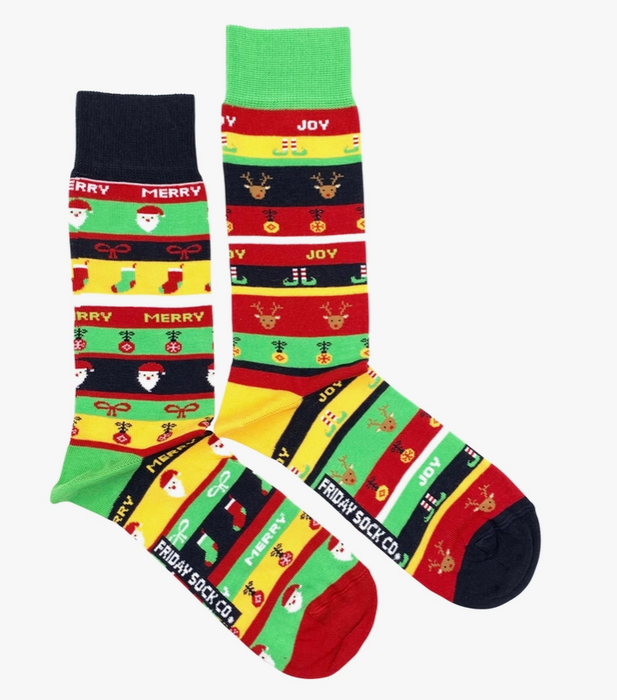 Merry & Joy Mismatched Men’s Socks