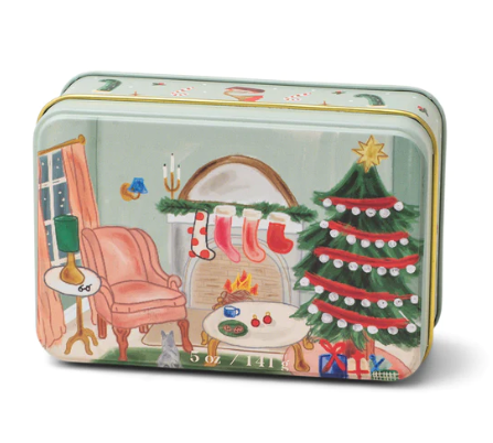 Persimmon & Chestnut Christmas Tin Candle