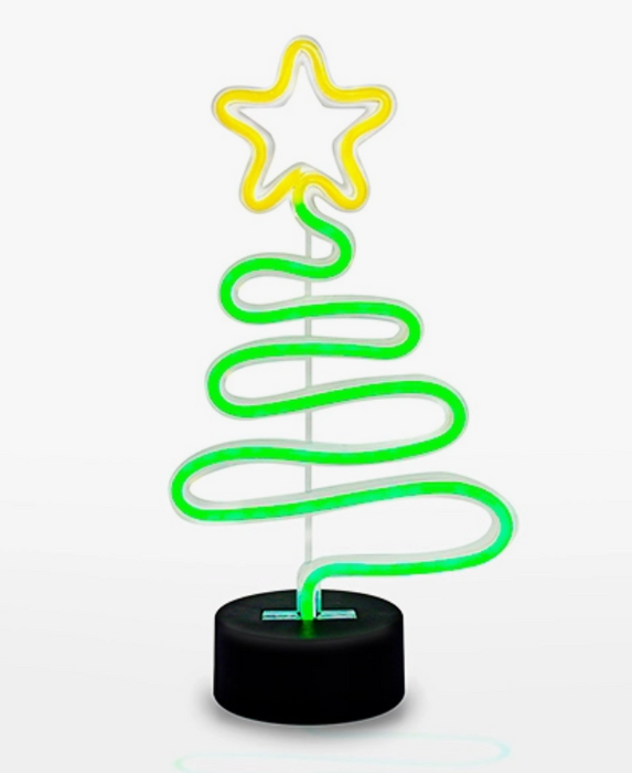 Festive Christmas Tree Neon Light