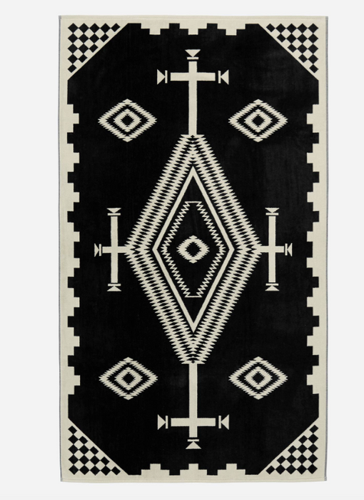 Men's Spa Towel | Los Ojos Black