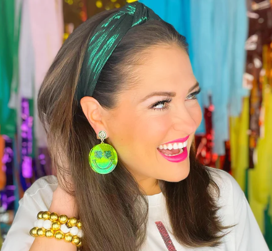 Green Metallic Knotted Headband