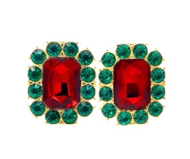 Christmas Jeweled Stud Earrings