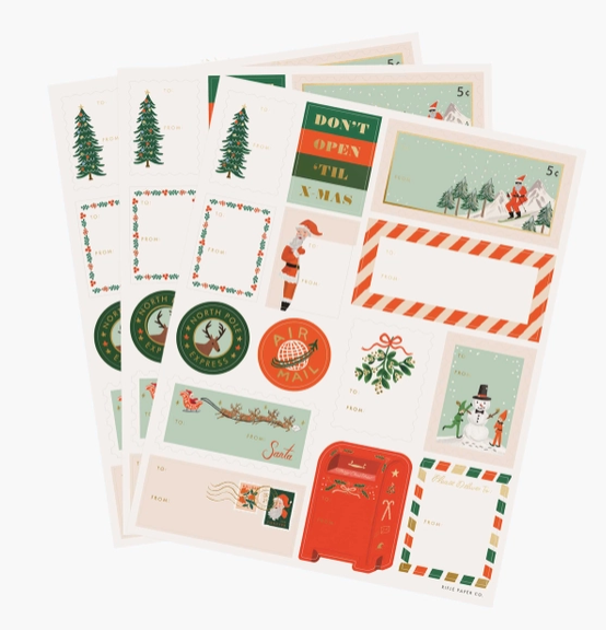 Holiday Stickers and Labels  | Santa's Workshop