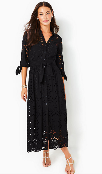 Amrita Midi Dress | Onyx