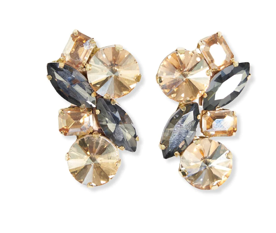 Ivy Earrings | Black (PMER1002)