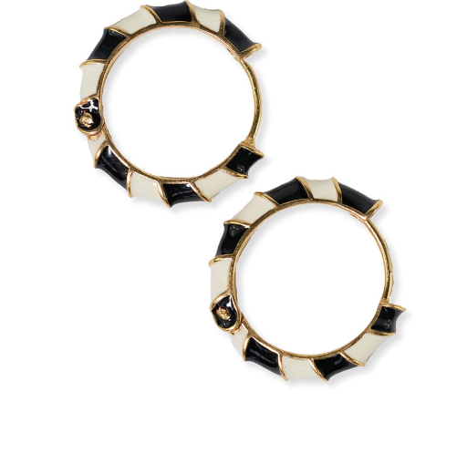 Pippa Earrings | Black/White