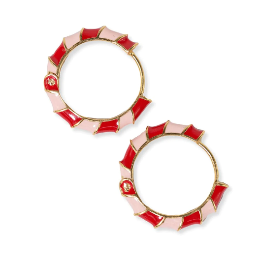 Pippa Earrings | Red/Pink