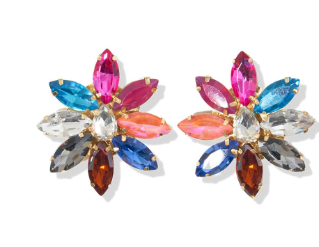 Dahlia Post Earrings | Multi