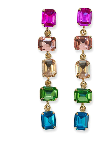 Priscilla Drop Earrings | Rainbow