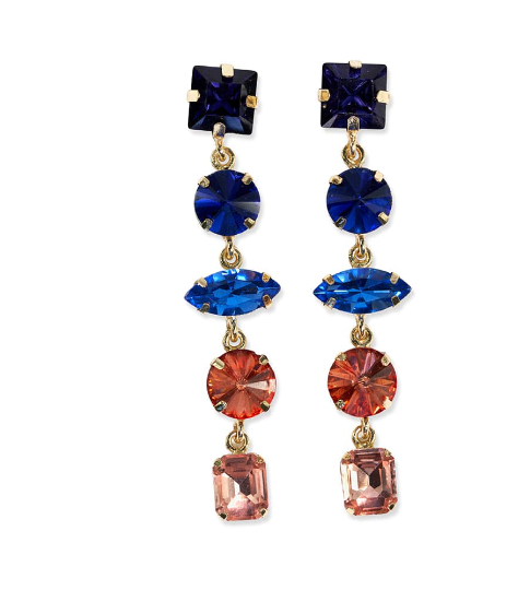 Priscilla Drop Earrings | Rust/Lapis