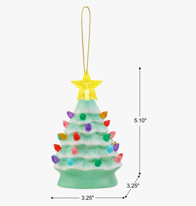 5" Seafoam Nostalgic Light Up Tree