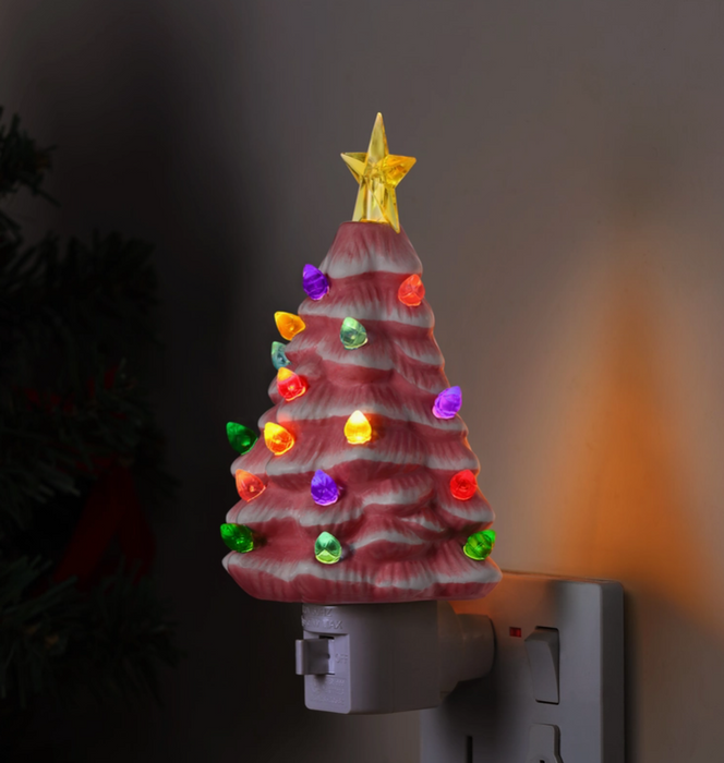Pink Tree Night Light