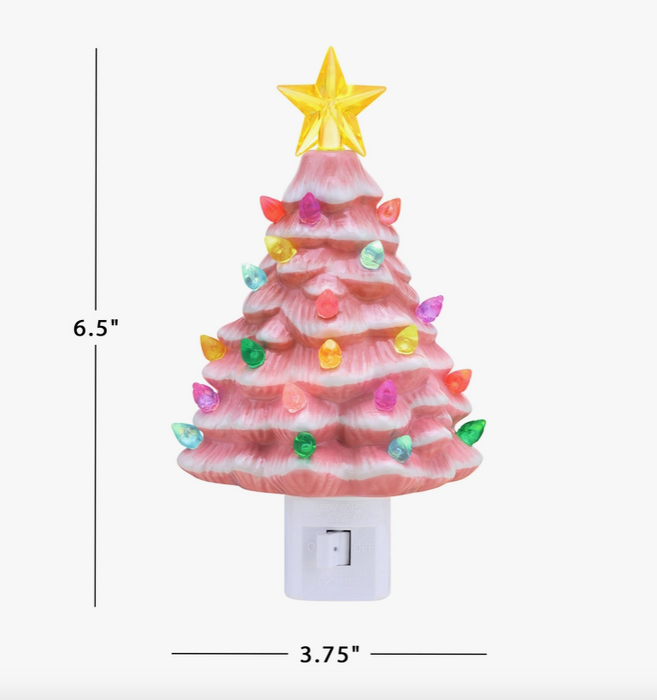 Pink Tree Night Light