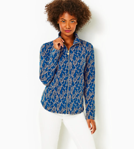 Leona UPF 50+ Zip-up | Low Tide Navy Easy to Spot