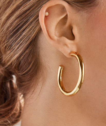 Large Dalilah Hoop Earrings