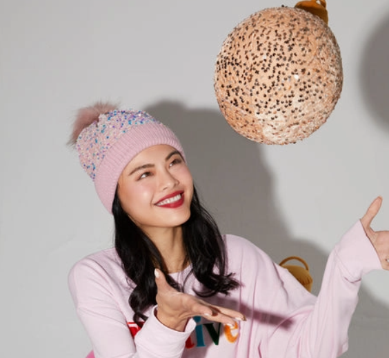 Fiesta Sequin Hat | Pink