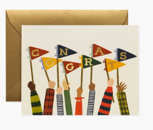 Congrats Pennants Card