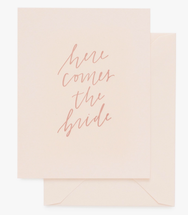 Here Comes the Bride Card