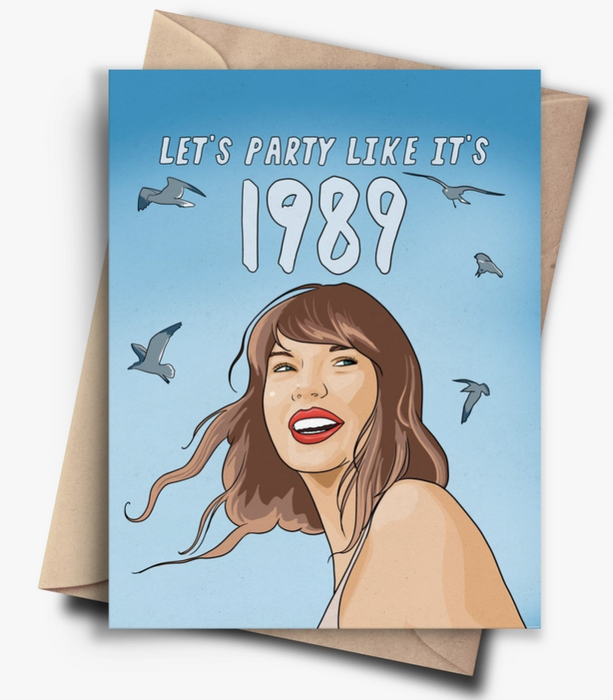 T Swift Party Like It's 1989 Card