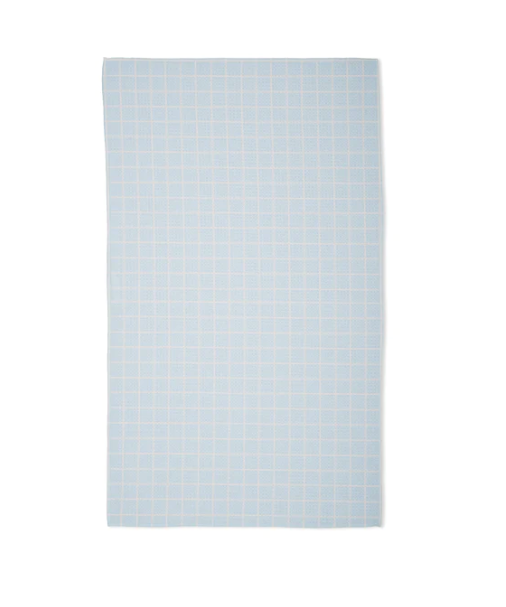 Geometry Tea Towel | Summer Grid Blue