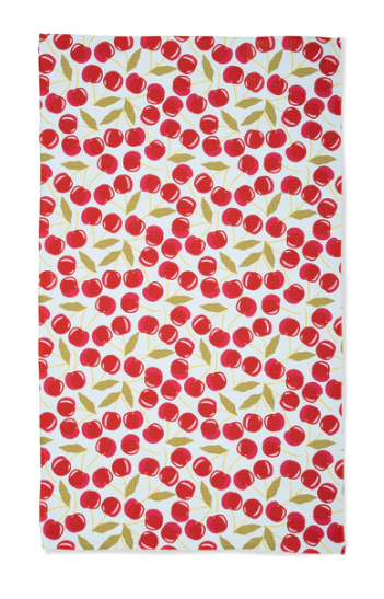 Geometry Tea Towel | Sweet Cherry