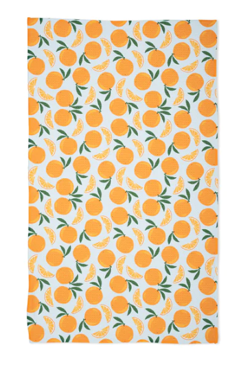 Geometry Tea Towel | Sweet Orange