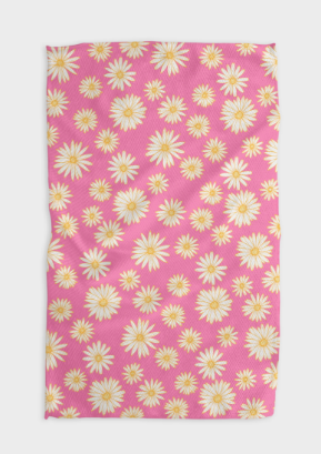 Geometry Tea Towel | Daisy Days Pink