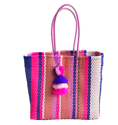 Medium Tote | Rain Coral Blue