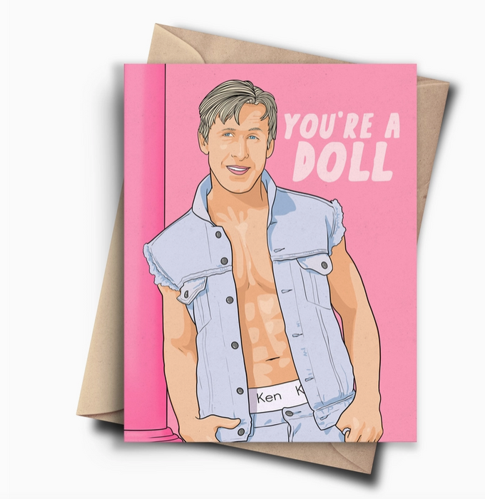 Ryan Gosling You're Doll Valentine Card