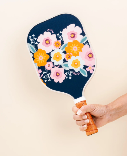 Pickleball Paddle | Navy Bright Bloom