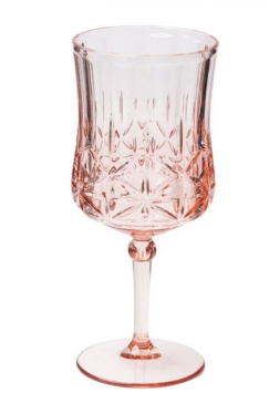 Stemmed Acrylic Wine Glasses | Blush