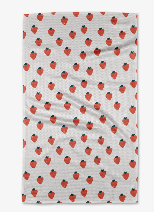 Geometry Tea Towel | Strawberry Love