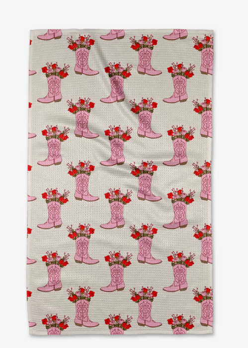 Geometry Tea Towel | Cowgirl Boots