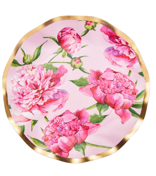 Pink Peonies Dinner Plate
