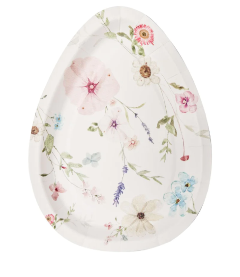Charming Easter Egg Shaped Plate