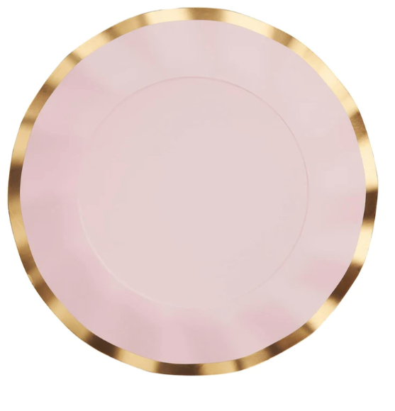 Blush Wavy Salad Plate