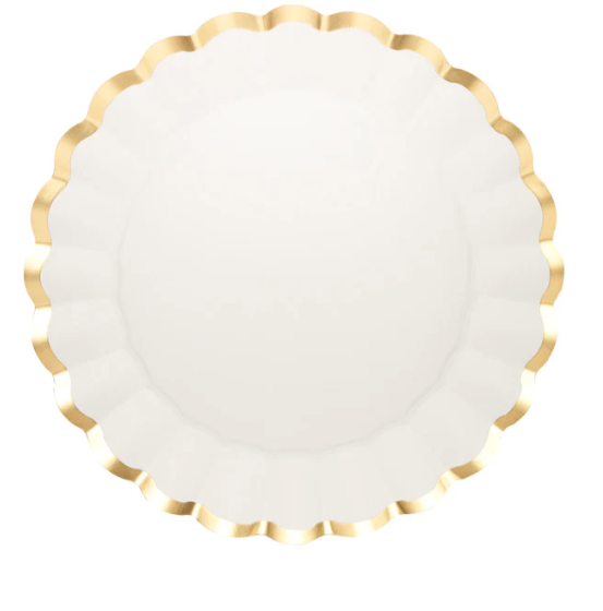 Scalloped White Charger