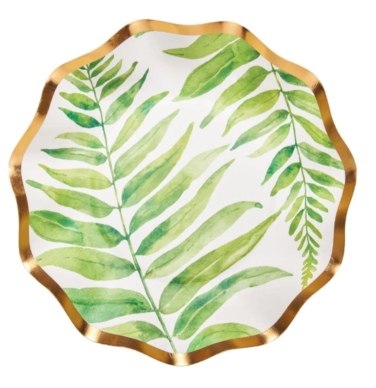 Fern Foliage Dessert Plate