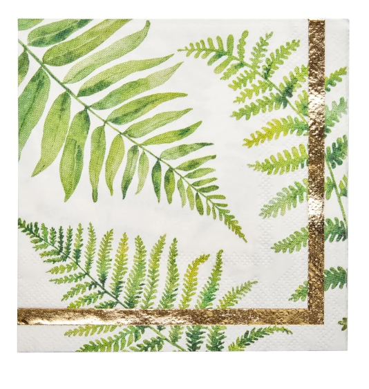 Fern Foliage Cocktail Napkins