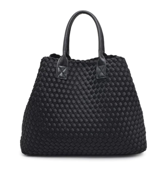 Woven Neoprene Bag | Black