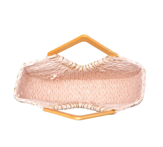 Kehlani Straw Tote | Pink