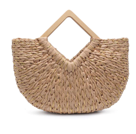 Kehlani Straw Tote | Natural
