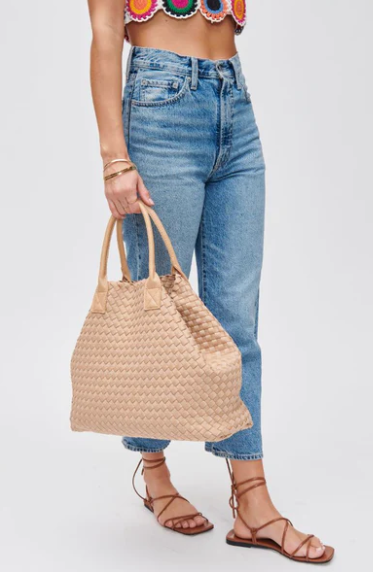 Woven Neoprene Bag | Natural