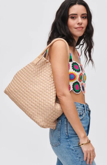 Woven Neoprene Bag | Natural