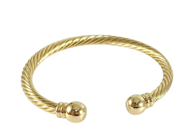 Gold Cable Cuff