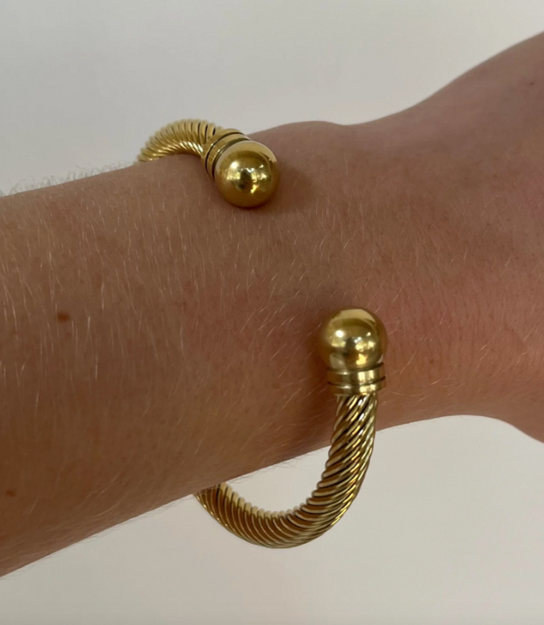 Gold Cable Cuff