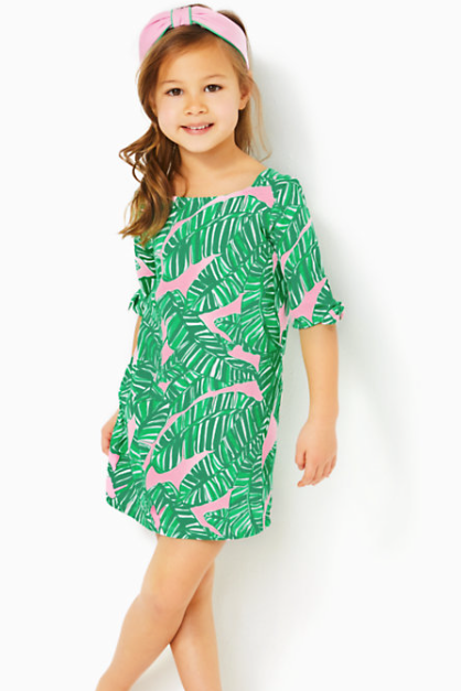 Mini Lidia Dress | Conch Shell Pink Lets Go Bananas