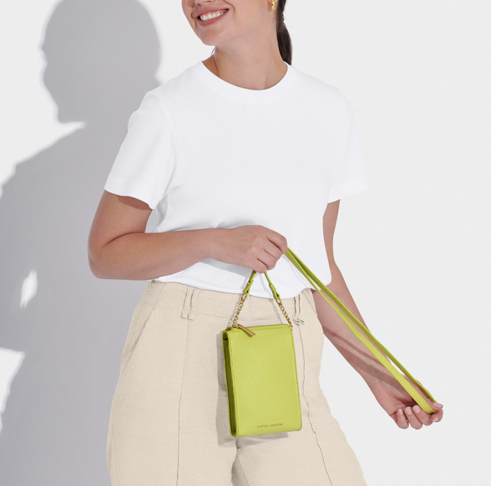 Zana Slim Crossbody Bag | Lime Green
