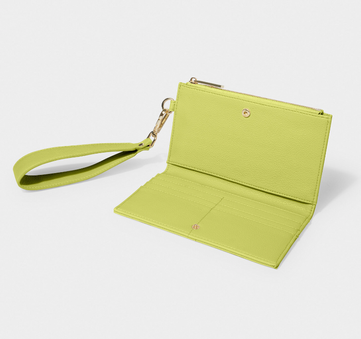 Zana Fold Out Wristlet | Lime Green