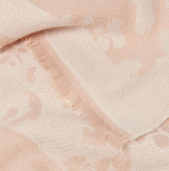 Printed Blanket Scarf | Pink/Off White